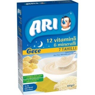 ARI Gece 7 Tahıllı Sütlü Pirinç Unu 200 gr Kaşık Mama kullananlar yorumlar